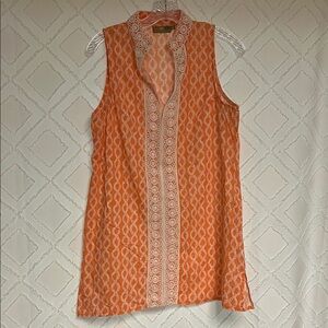 Orange Sleeveless Top